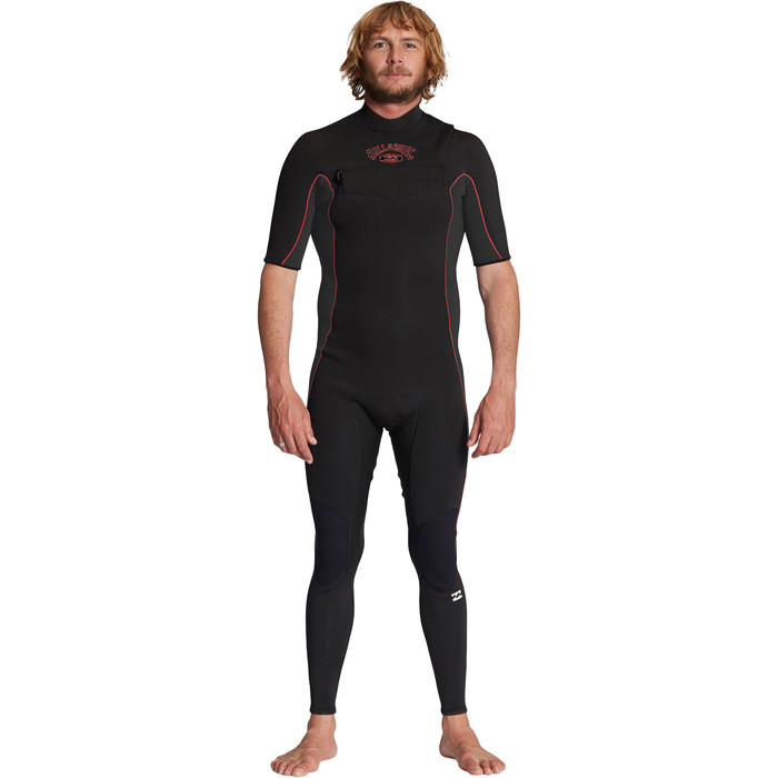 2023 Billabong Mens Absolute 2mm Short Sleeve Chest Zip